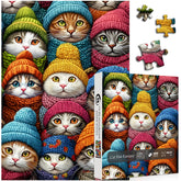 Puzzle fantastique de chat avec chapeau 1000 pièces