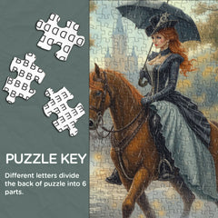 The Lady in the Rain Jigsaw Puzzle 1000 Pieces
