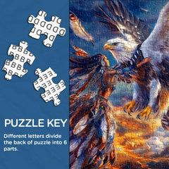 Eagle Spirit Embrace Jigsaw Puzzle 1000 Pieces