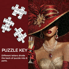 Gilded Champagne Jigsaw Puzzle 1000 Pieces