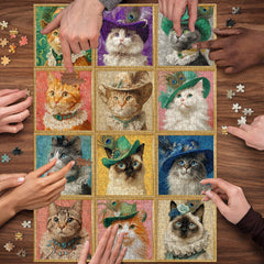 Vintage Cat Collection Jigsaw Puzzle 1000 Pieces
