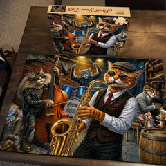 Street Jazz Cats Jigsaw Puzzle 1000 Pieces
