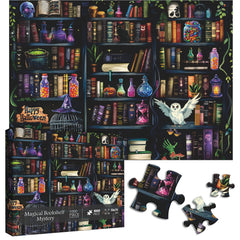 Magical Bookshelf Mystery Jigsaw Puzzle 1000 Pieces
