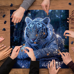 Starlit Tiger Jigsaw Puzzle 1000 Pieces