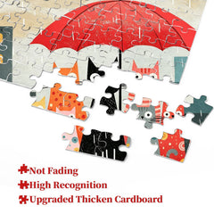 Umbrella Cats Jigsaw Puzzle 1000 Pieces
