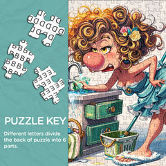 Housework Disaster Scene Jigsaw Puzzle 1000 Pieces