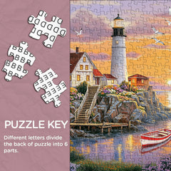 Lighthouse Cove Jigsaw Puzzle 1000 Pieces