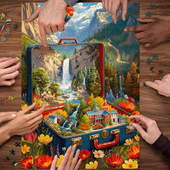 Roaming Suitcase Jigsaw Puzzle 1000 Piece