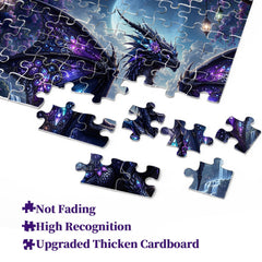 Purple Fantasy Dragon Jigsaw Puzzle 1000 Pieces