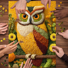 Grain Owl Jigsaw Puzzle 1000 Pieces