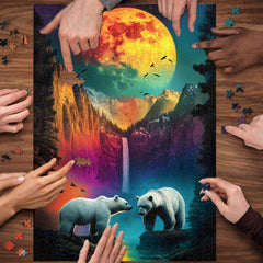 Moonlight Mountains Jigsaw Puzzle 1000 Pieces