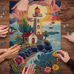Threadwork Lighthouse Jigsaw Puzzle 1000 Pieces