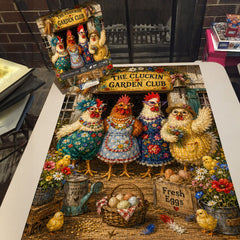 Chicken Garden Club Jigsaw Puzzle 1000 Pieces