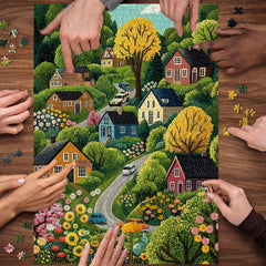 Vibrant Countryside Jigsaw Puzzle 1000 Pieces