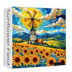 Sonnenblumenfeld 1000-teiliges Puzzle