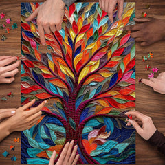 Patchwork Tree Jigsaw Puzzle 1000 Piece