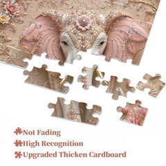 Floral Jewel Elephant Jigsaw Puzzle 1000 Piece