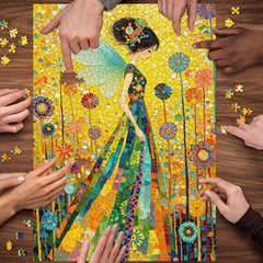 Mosaic Flower Fairy Jigsaw Puzzle 1000 Pieces