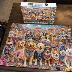 The Grand Doggy Carnival Parade Jigsaw Puzzle 1000 Piece