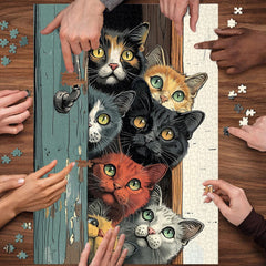 Curious Cat Jigsaw Puzzle 1000 Piece