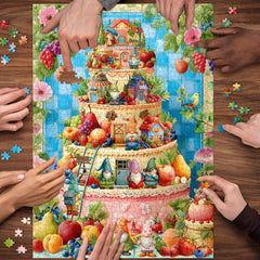 Gnomes Cake Jigsaw Puzzle 1000 Pieces