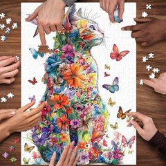 Butterfly Cat Jigsaw Puzzle 1000 Pieces