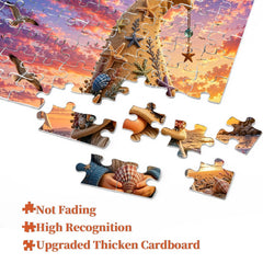Shell-collecting gnome Jigsaw Puzzle 1000 Piece