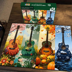 Four Seasons Guitar Jigsaw Puzzle 1000 Pieces