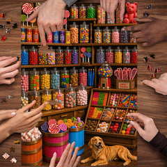 Candy Shop Pup Jigsaw Puzzle 1000 Pieces