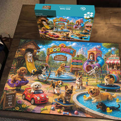 Dog Park Jigsaw Puzzle 1000 Pieces
