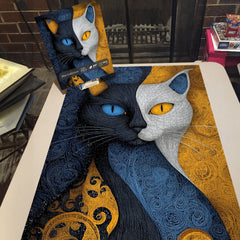 Blue Gold Gaze Puzzle en 1000 pièces