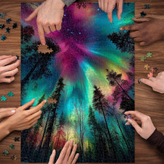 Aurora Forest Jigsaw Puzzle 1000 Pieces