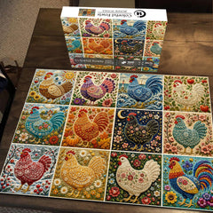 Colorful Fowls Jigsaw Puzzle 1000 Piece
