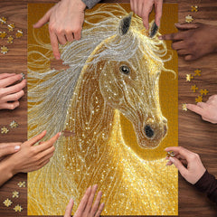 Golden Horse Jigsaw Puzzle 1000 Pieces