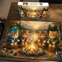 Campfire Kittens Jigsaw Puzzle 1000 Piece