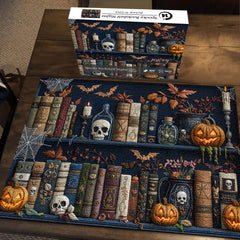 Puzzles de 1000 pièces Spooky Bookshelf Nights