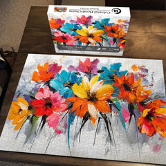 Colorful Floral Charm Jigsaw Puzzle 1000 Pieces