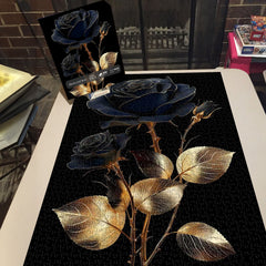 Black Gold Rose Puzzle 1000 pièces