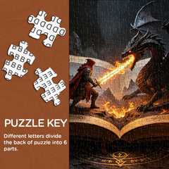 Dragon & Warrior Jigsaw Puzzle 1000 Pieces