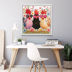 Heart Chicken Garden Jigsaw Puzzle 1000 Pieces