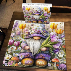 Floral Gnome Jigsaw Puzzle 1000 Pieces