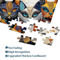 Abstract Cat Jigsaw Puzzle 1000 Pieces