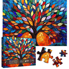 Blossoming Fabric Tree Jigsaw Puzzle 1000 Piece