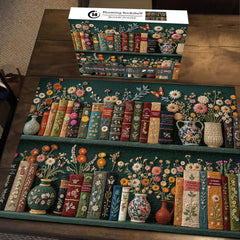 Puzzles de 1000 pièces Blooming Bookshelf