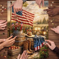 Americana Sunset Jigsaw Puzzle 1000 Piece