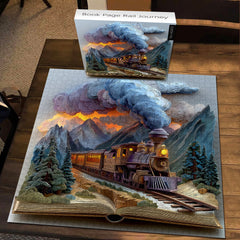 Book Page Rail Journey Jigsaw Puzzle 1000 Pieces