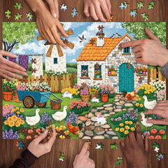 Windmill Pet Courtyard Jigsaw Puzzle 1000 Pieces