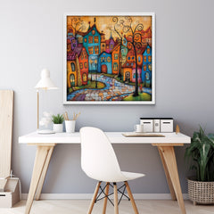 Colorful Town Jigsaw Puzzle 1000 Pieces