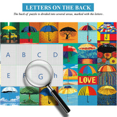 Puzzles en bois de parapluie 1000 pièces