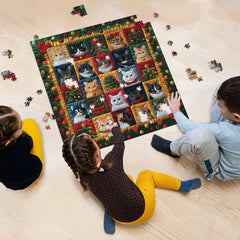 Christmas Cats Jigsaw Puzzle 1000 Piece